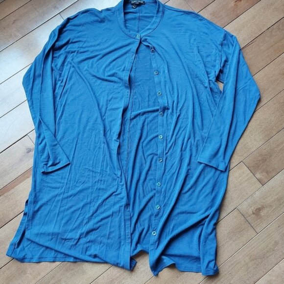 Eileen Fisher long cardigan organic cotton - Picture 1 of 4